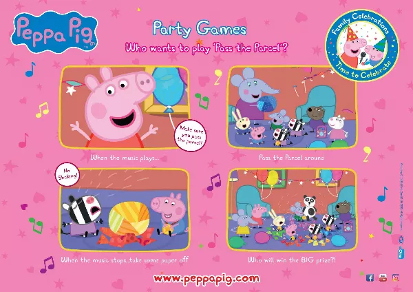 Peppa Pig Party Games Pass the Parcel